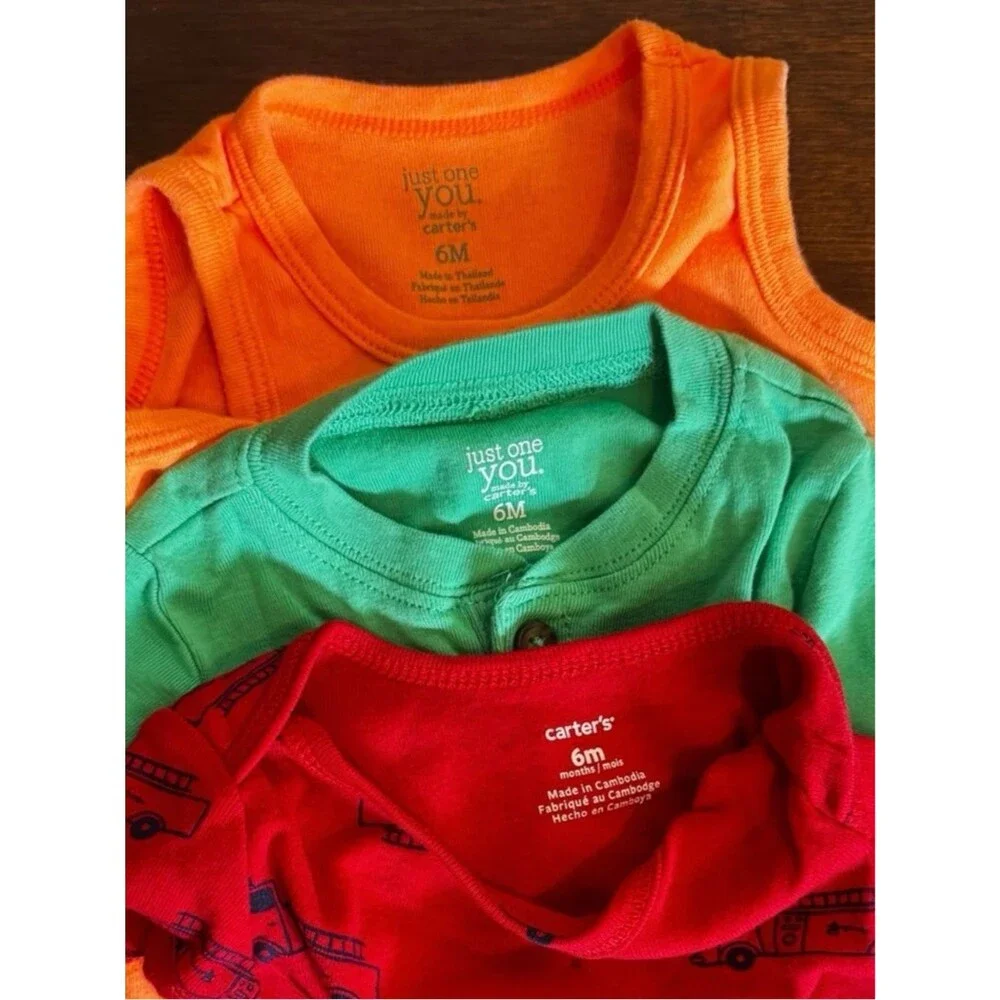 Baby Boy Clothes Bundle 6M Carter’s 🚗🐢☀️🍂